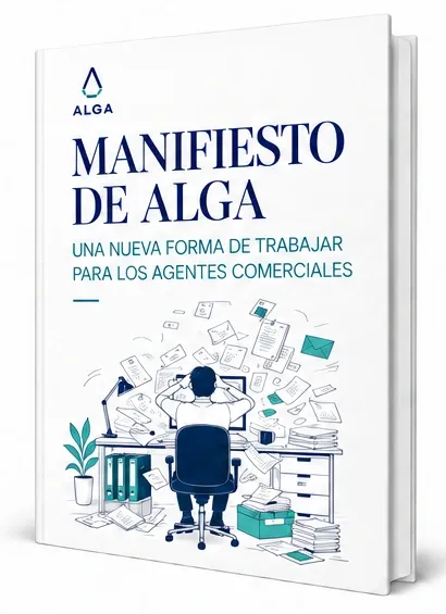 MANIFIESTO DE ALGA. UNA NUEVA FORMA DE TRABAJAR PARA LOS AGENTES COMERCIALES — portada del libro.